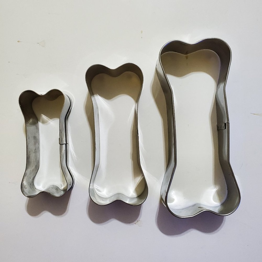 Dog bone cookie cutters